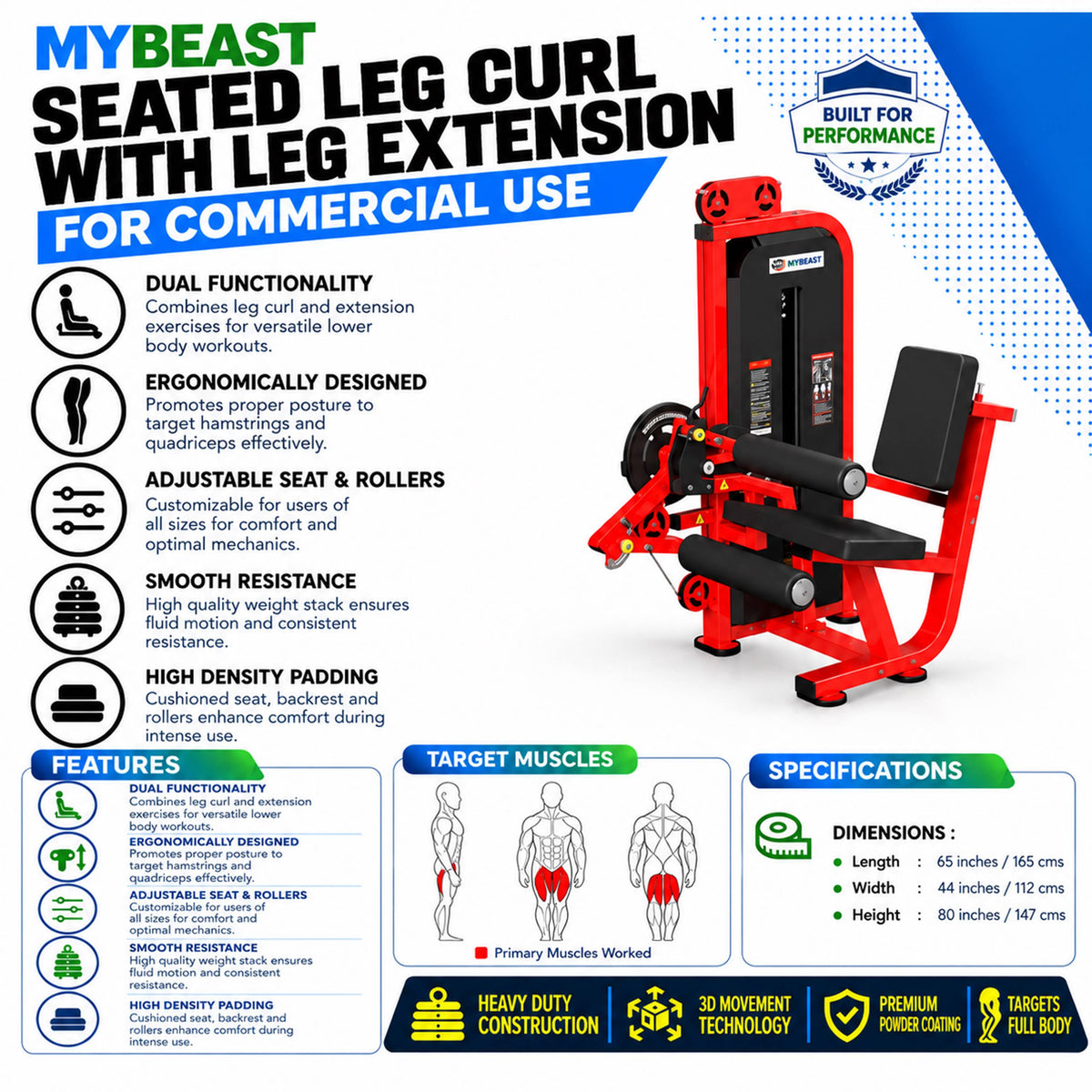 Seated Leg Curl With Extension
