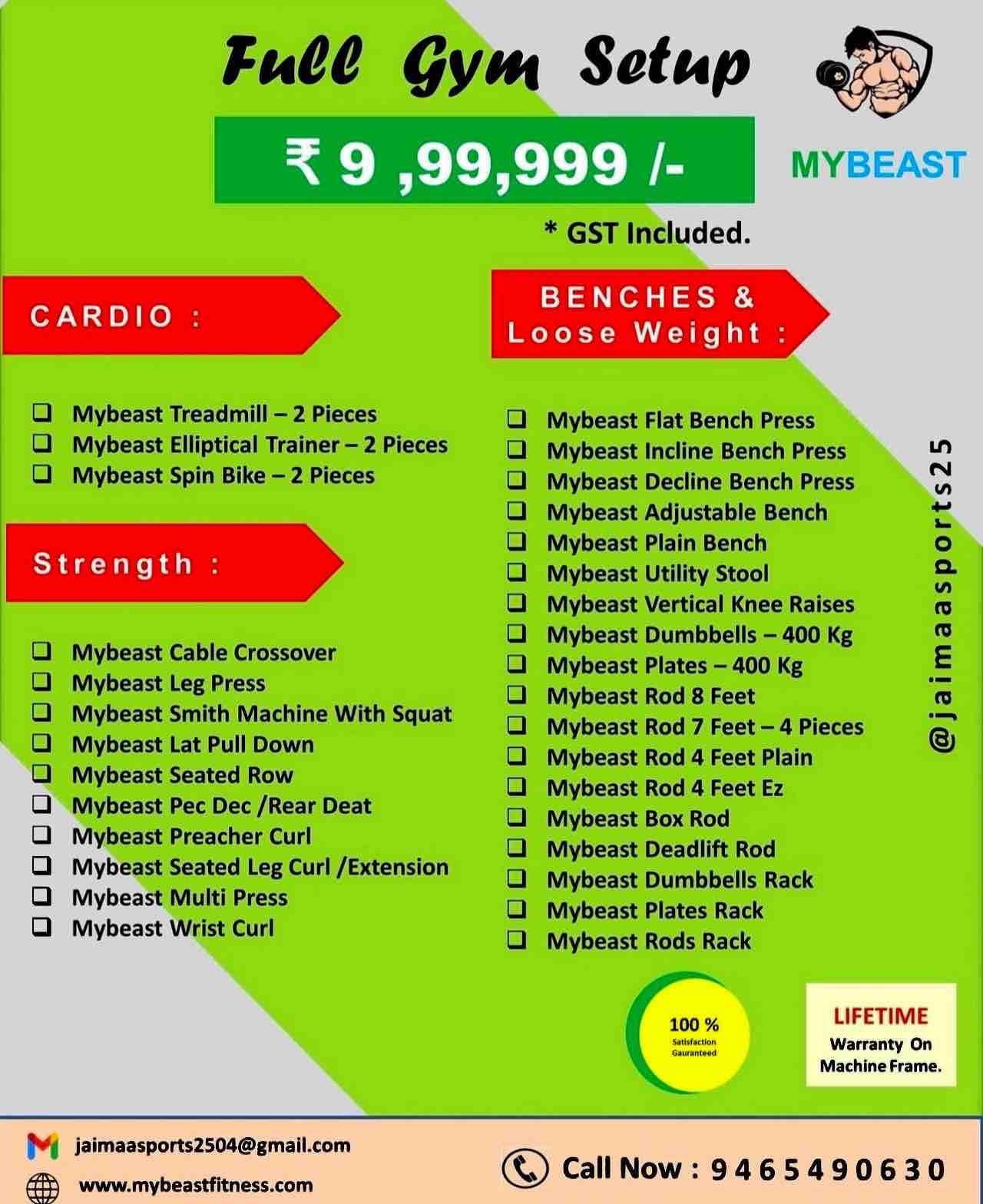 Luxury Indian Gym Setup