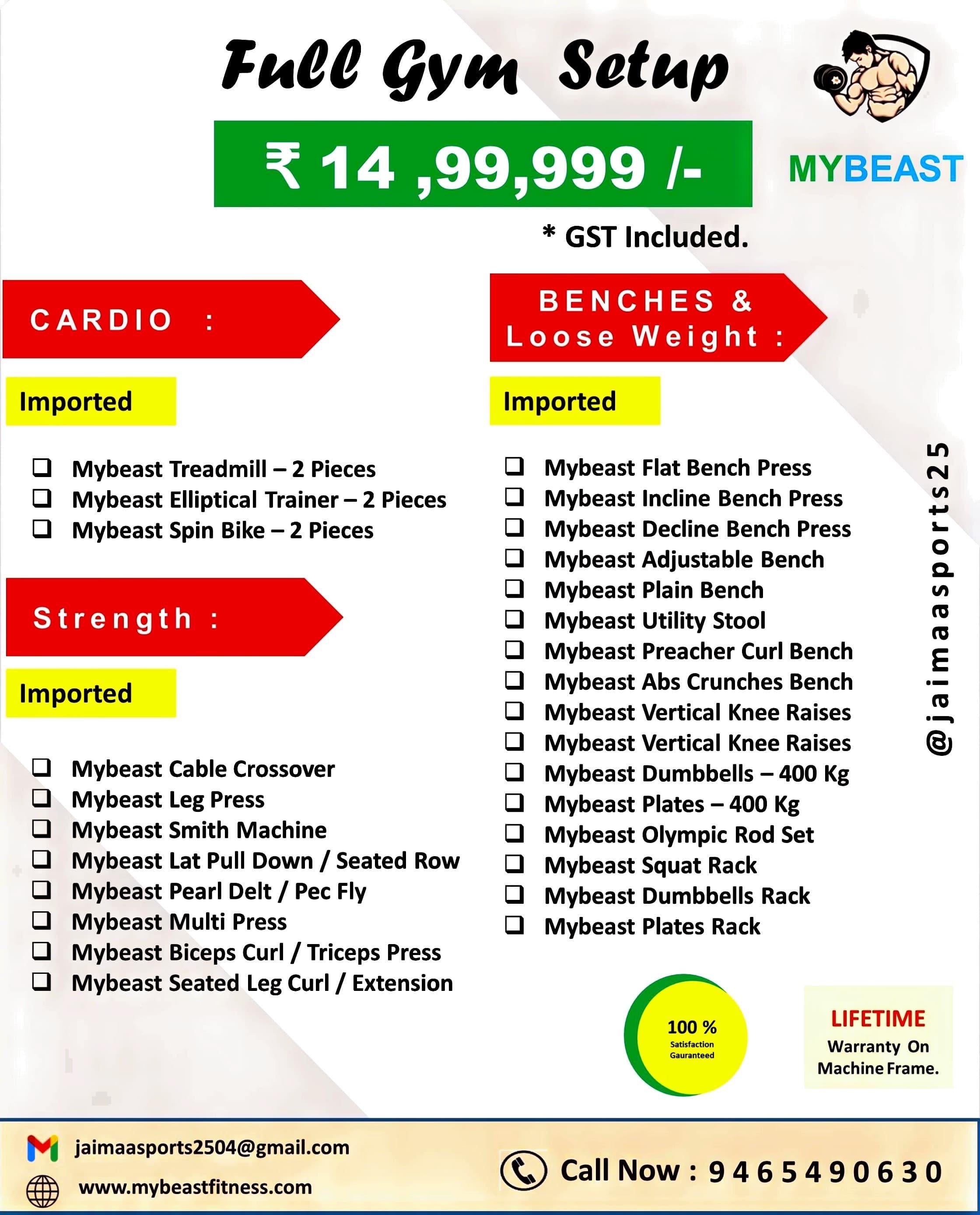 Luxury Imported Gym Setup