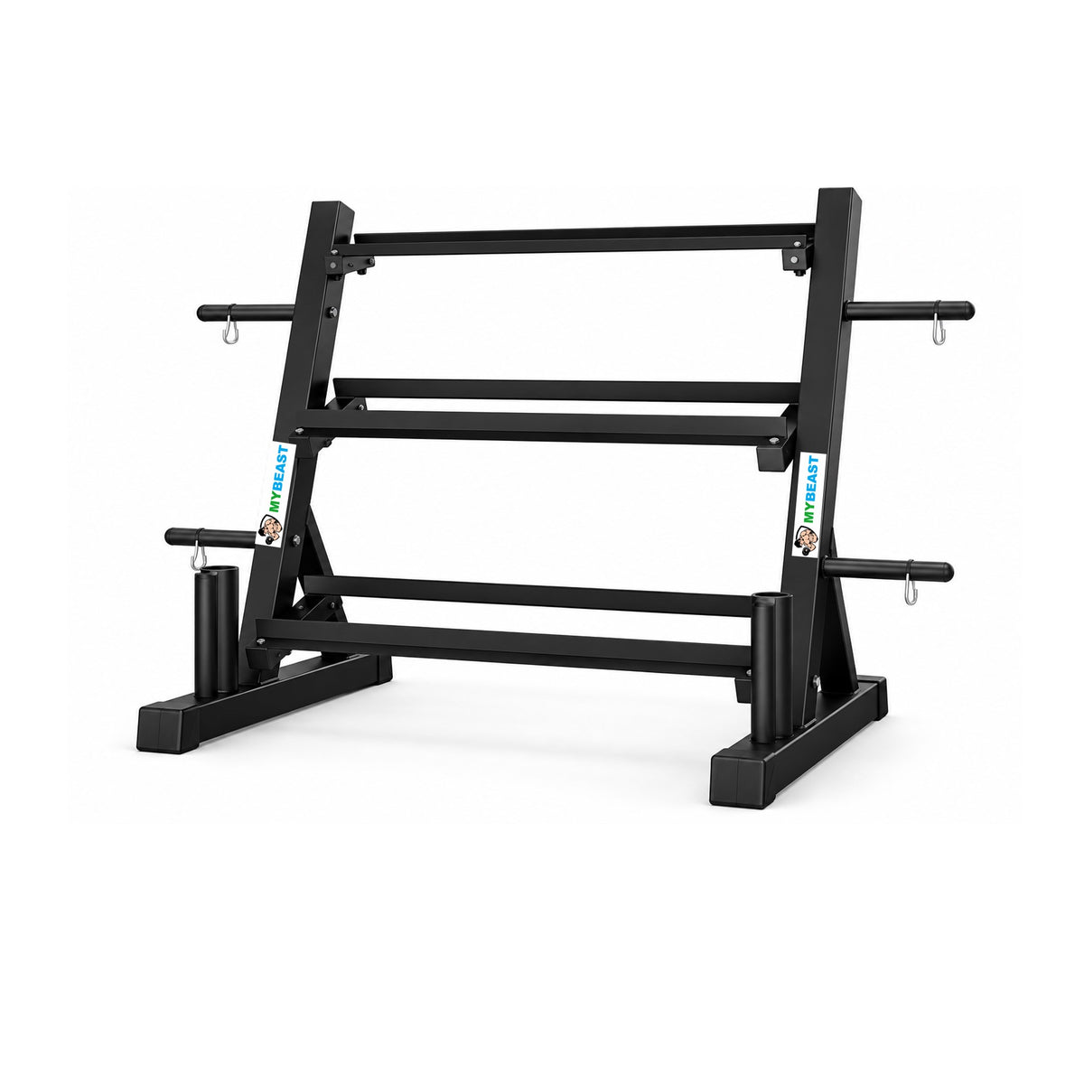 Dumbbells With Plates And Rods Rack
