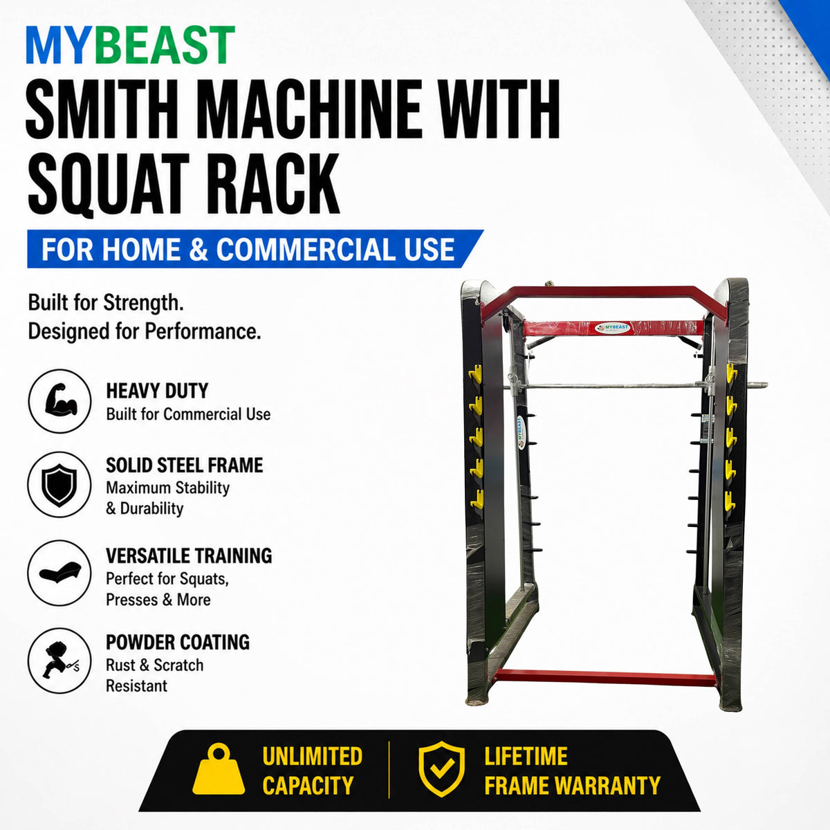 Smith Machine With Squat Rack