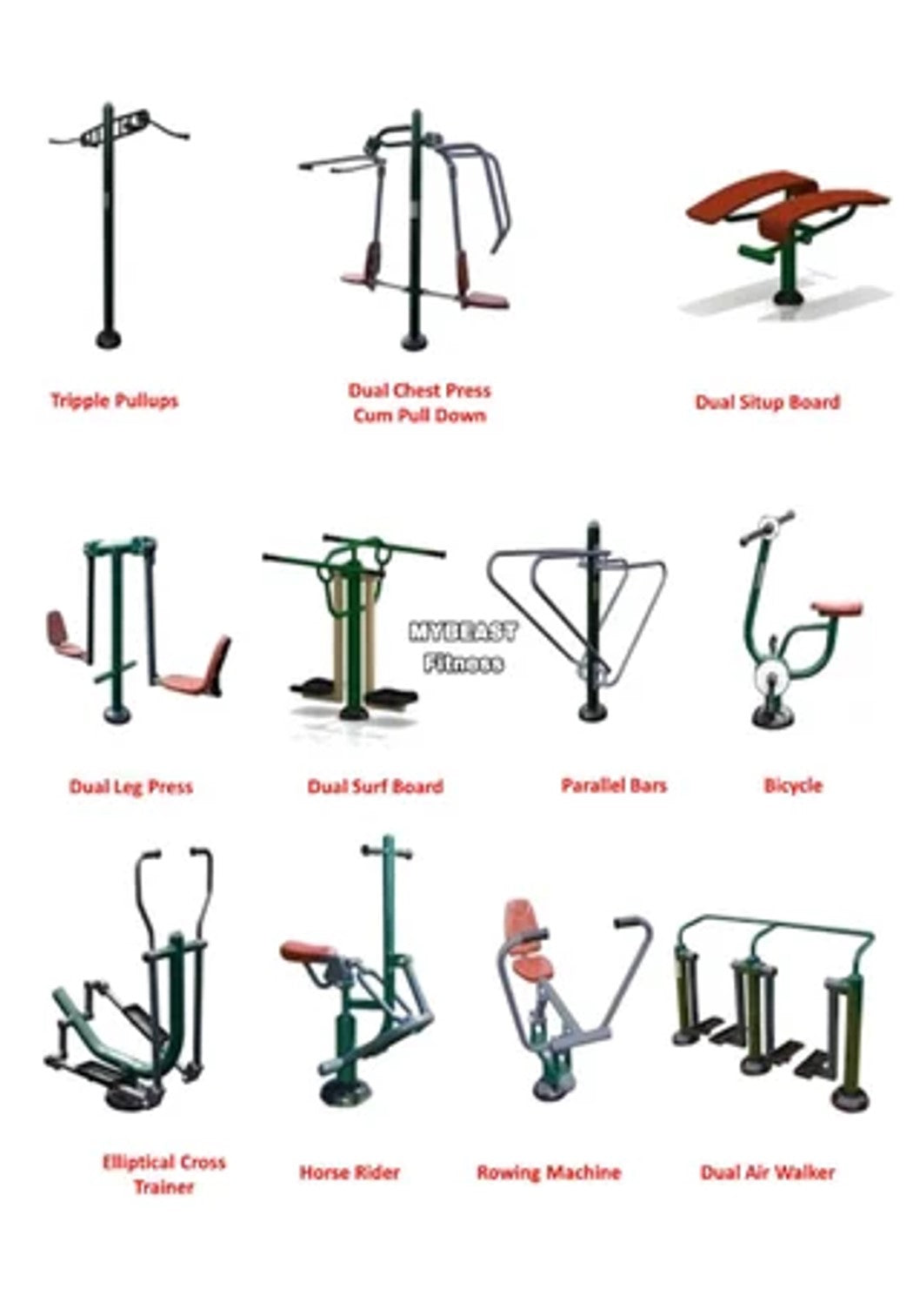 Premium Outdoor Gym Setup