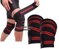 Weight Lifting Knee Wrap Pair