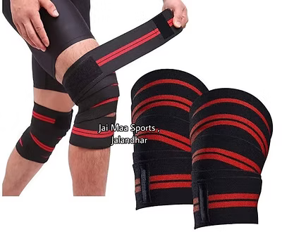 Weight Lifting Knee Wrap Pair